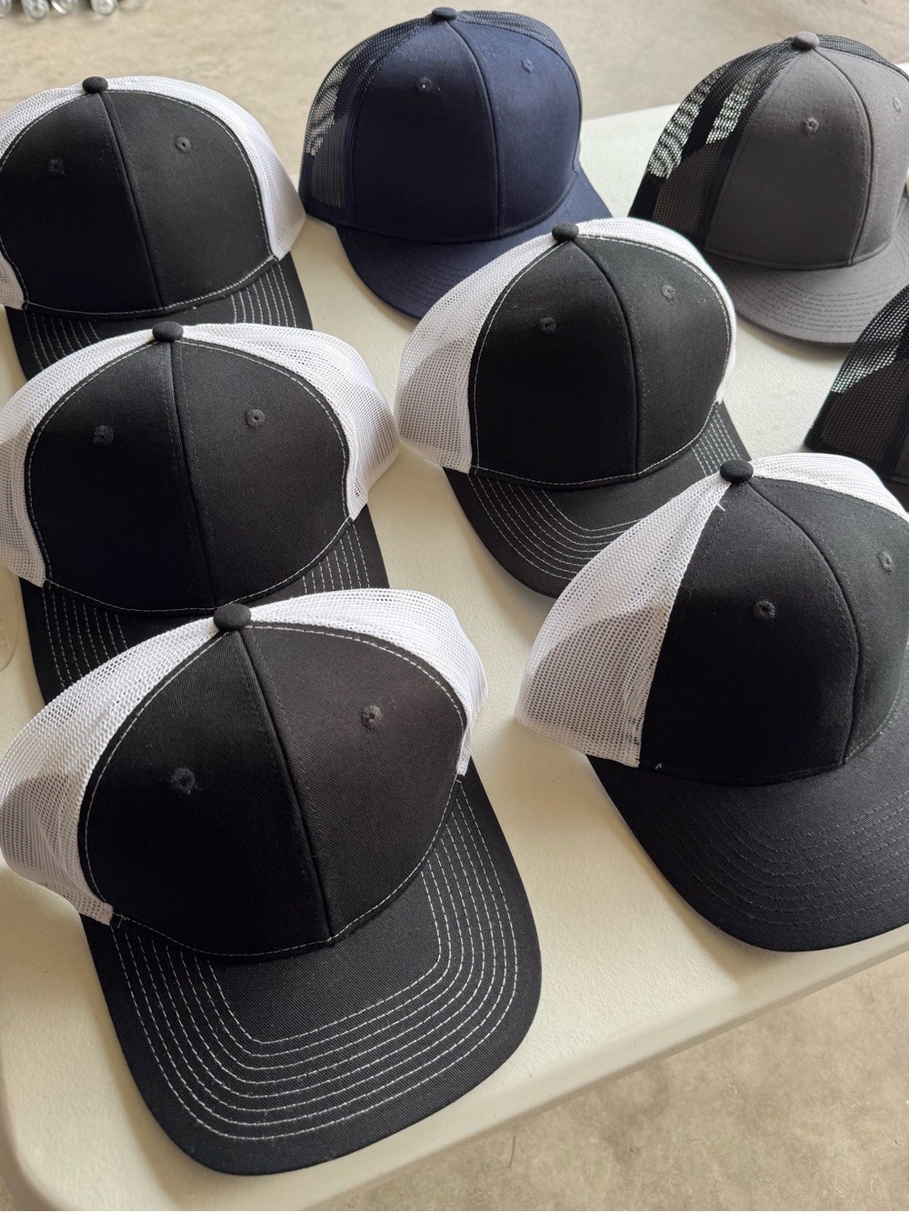 12 Brand New Port Authority Hat Lot Mixed Color Mesh Trucker Snapback Hat Lot
